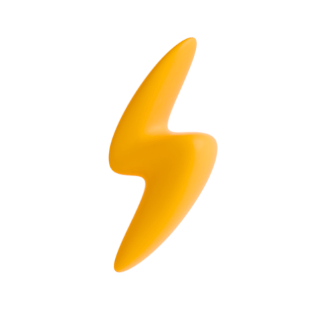 Yellow lightning bolt