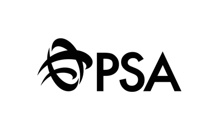 PSA International port and cargo logistics company logo