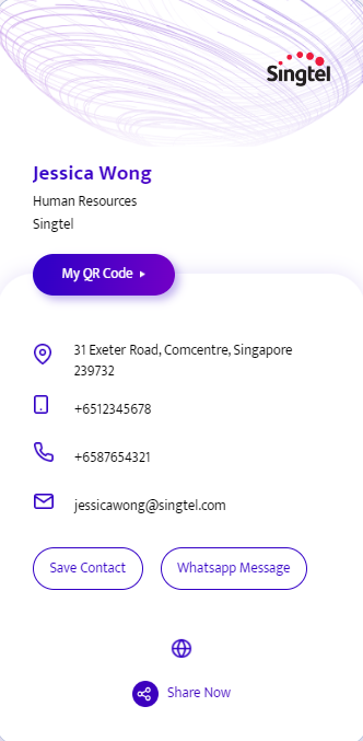 E Business Card